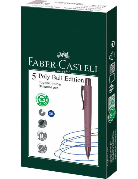 FC241119-5,Pix cu mecanism bordeaux poly ball xb urban 2025 Faber-castell - Set 5