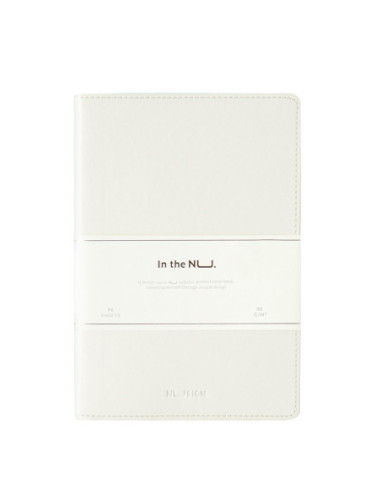 DLNS203-WT,Caiet birou a5 96 file dictando coperta imitatie piele alb Deli