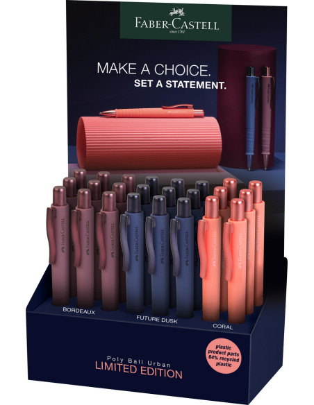 FC241110,Display 24 buc pix cu mecanism poly ball xb urban 2025 Faber-castell