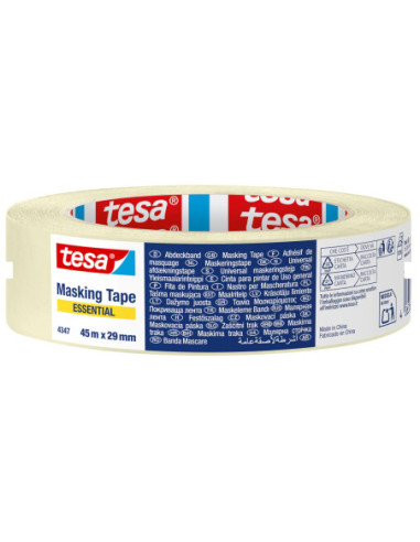 TS434707-10,Banda adeziva mascare hartie 45m*29mm Tesa - Set 10
