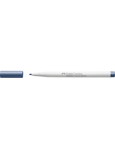 FC161153-10,Marker creativ goldfaber albastru marin metalizat 553 1.5mm Faber-castell - Set 10