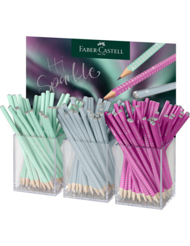 FC118256,Display 3*48 buc creion grafit sparkle aurora 2026 Faber-castell