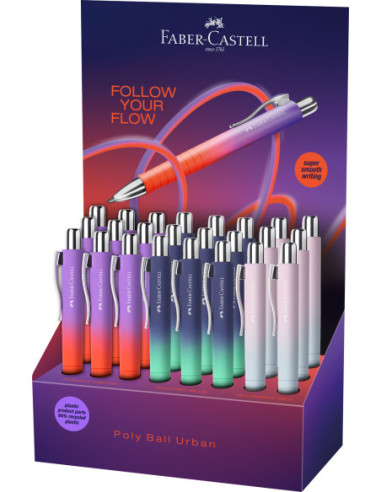 FC241134,Display 24 pixuri cu mecanism poly ball xb urban 2026 Faber-castell
