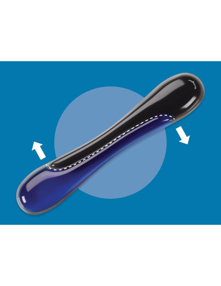 KS62397,Suport ergonomic duo gel pentru incheietura mainii albastru-negru Kensington
