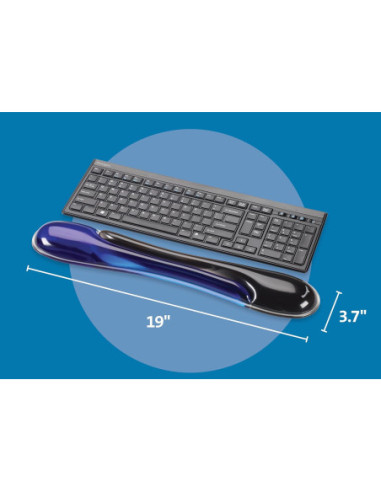 KS62397,Suport ergonomic duo gel pentru incheietura mainii albastru-negru Kensington