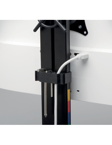 KSK55512WW,Suport monitor smartfit brat ajustabil fixare pe birou negru Kensington