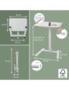 LZ65880001,Birou ergonomic pliabil ajustabil pe inaltime ergo Leitz