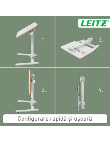 LZ65880001,Birou ergonomic pliabil ajustabil pe inaltime ergo Leitz