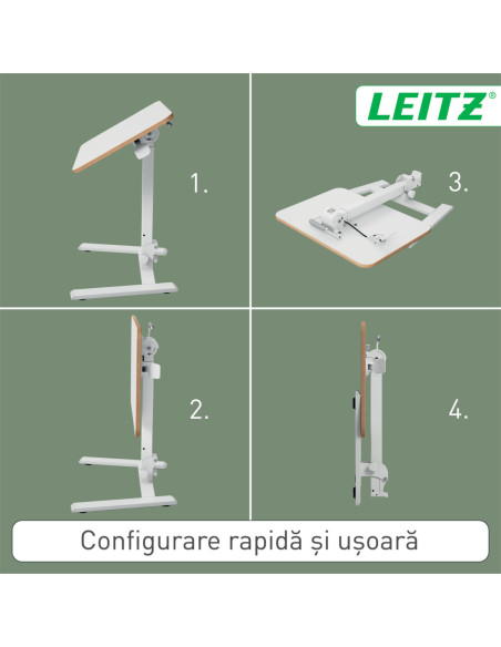 LZ65880001,Birou ergonomic pliabil ajustabil pe inaltime ergo Leitz
