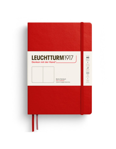 LT373976,Caiet a5 velin coperta rigida rosu cherry Leuchtturm