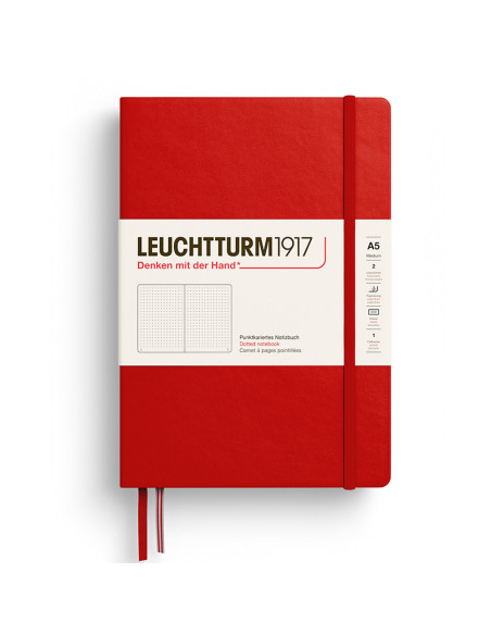 LT373977,Caiet a5 punctat coperta rigida rosu cherry Leuchtturm