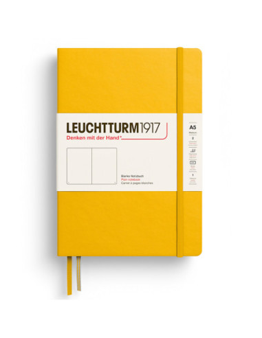 LT373985,Caiet a5 velin coperta rigida galben floarea soarelui Leuchtturm