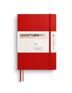 LT373994,Caiet a5 punctat coperta flexibila rosu cherry Leuchtturm