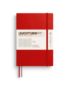 LT373995,Caiet a5 dictando coperta flexibila rosu cherry Leuchtturm