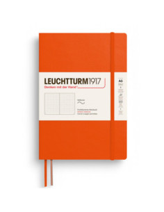 LT373997,Caiet a5 punctat coperta flexibila portocaliu dovleac Leuchtturm