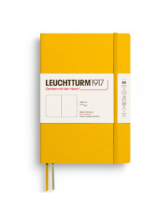 LT373999,Caiet a5 velin coperta flexibila galben floarea soarelui Leuchtturm