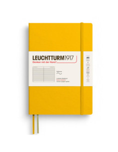 LT374001,Caiet a5 dictando coperta flexibila galben floarea soarelui Leuchtturm