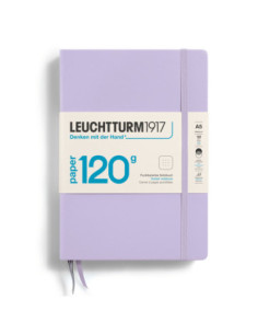 LT370338,Caiet a5 punctat 120g coperta rigida lila Leuchtturm