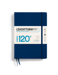 LT372384,Caiet a5 dictando 120g coperta rigida albastru navy Leuchtturm