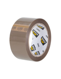 DLECA318-B-6,Banda adeziva maro 66m 48mm Deli - Set 6