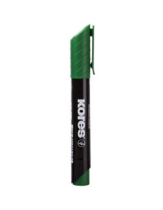 KO20734-12,Marker permanent verde varf rotund 3mm eco Kores - Set 12