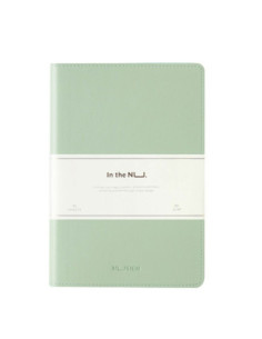 DLNS203-GR,Caiet birou a5 96 file dictando coperta imitatie piele verde Deli