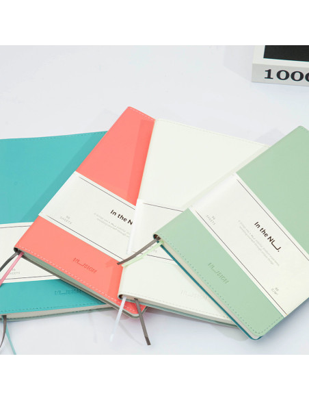 DLNS203-GR,Caiet birou a5 96 file dictando coperta imitatie piele verde Deli