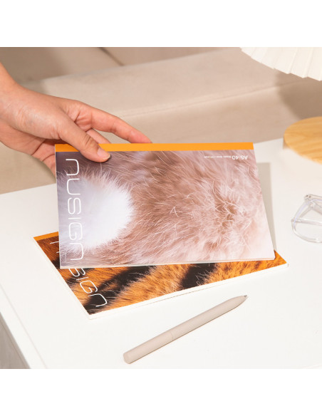 DLENS350-1-4,Caiet birou a5 40 file dictando wildlife nusign Deli - Set 4