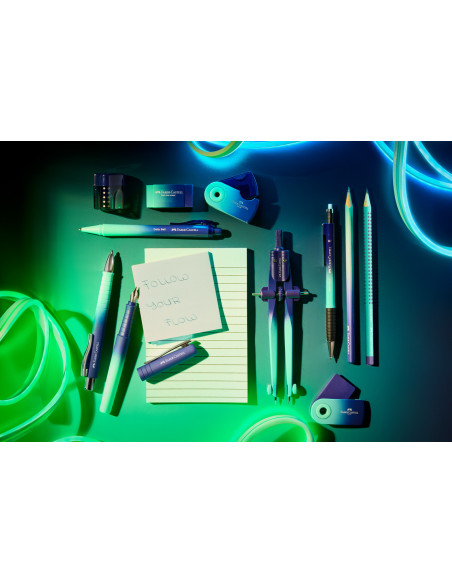 FC140681-10,Pix cu mecanism albastru xb flow daily albastru-turcoaz Faber-castell - Set 10