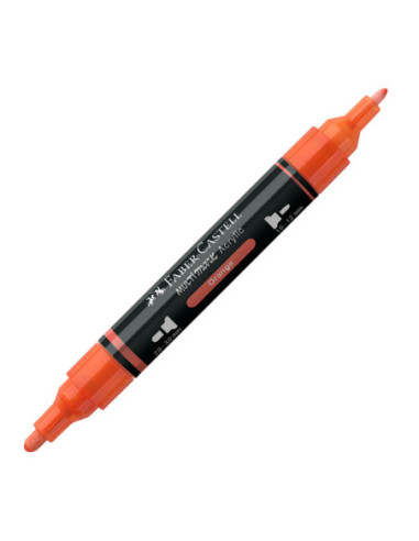 FC185915-5,Marker acrilic multimark cul. 115 portocaliu Faber-castell - Set 5