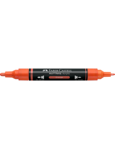 FC185915-5,Marker acrilic multimark cul. 115 portocaliu Faber-castell - Set 5