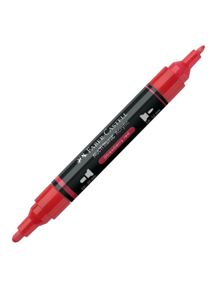 FC185918-5,Marker acrilic multimark cul. 219 rosu capsuna Faber-castell - Set 5