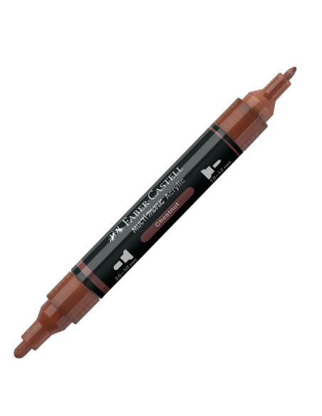 FC185979-5,Marker acrilic multimark cul. 378 maro nuca Faber-castell - Set 5