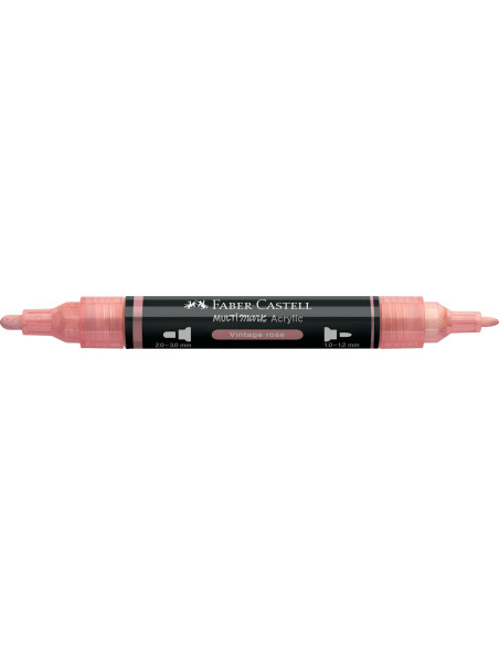 FC185904-5,Marker acrilic multimark cul. 304 roz vintage Faber-castell - Set 5