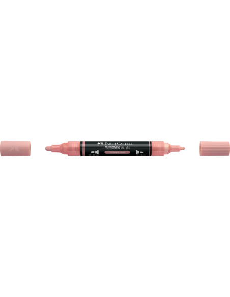 FC185904-5,Marker acrilic multimark cul. 304 roz vintage Faber-castell - Set 5