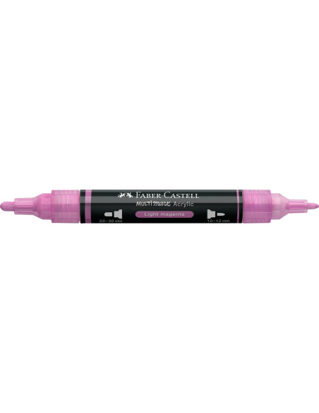 FC185919-5,Marker acrilic multimark cul. 119 magenta deschis Faber-castell - Set 5