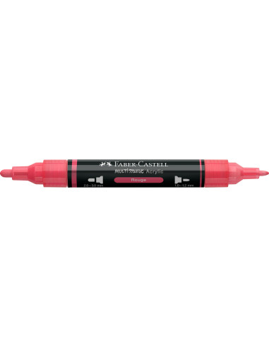 FC185924-5,Marker acrilic multimark cul. 124 rosu Faber-castell - Set 5