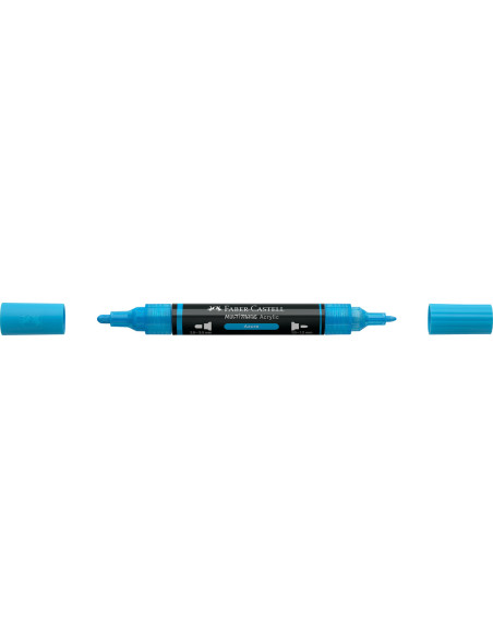FC185949-5,Marker acrilic multimark cul. 448 albastru azure Faber-castell - Set 5