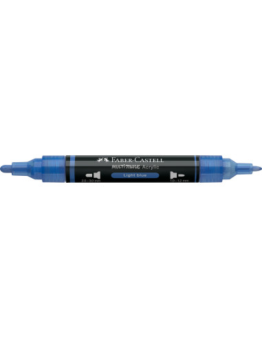 FC185940-5,Marker acrilic multimark cul. 140 albastru deschis Faber-castell - Set 5