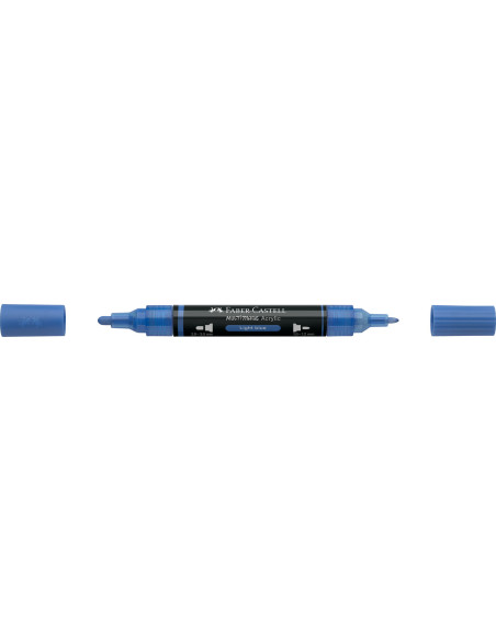 FC185940-5,Marker acrilic multimark cul. 140 albastru deschis Faber-castell - Set 5