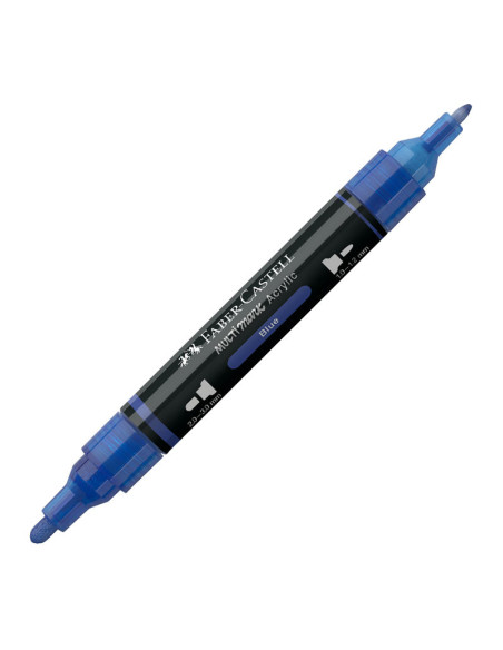 FC185921-5,Marker acrilic multimark cul. 120 albastru Faber-castell - Set 5