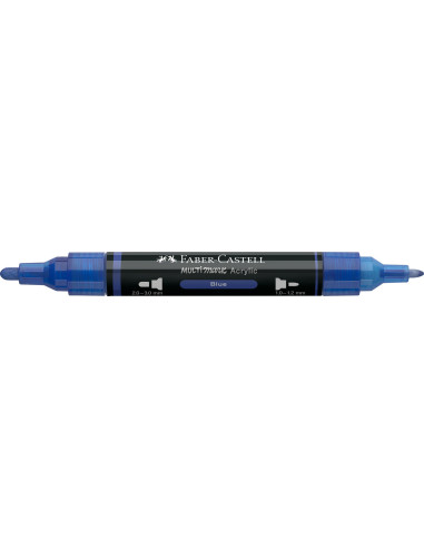 FC185921-5,Marker acrilic multimark cul. 120 albastru Faber-castell - Set 5