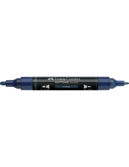 FC185947-5,Marker acrilic multimark cul. 450 indigo Faber-castell - Set 5
