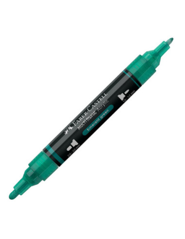 FC185958-5,Marker acrilic multimark cul. 358 verde smarald Faber-castell - Set 5