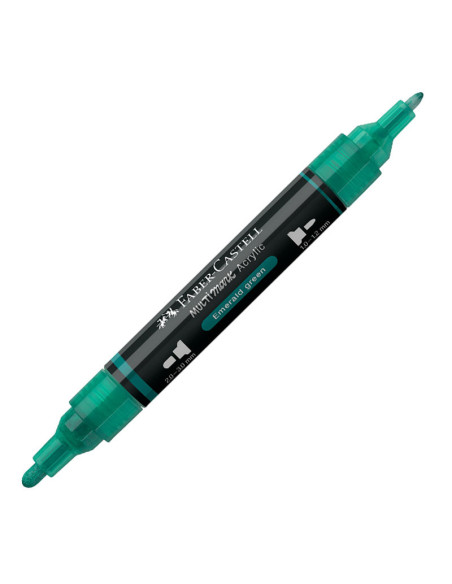 FC185958-5,Marker acrilic multimark cul. 358 verde smarald Faber-castell - Set 5