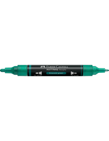 FC185958-5,Marker acrilic multimark cul. 358 verde smarald Faber-castell - Set 5