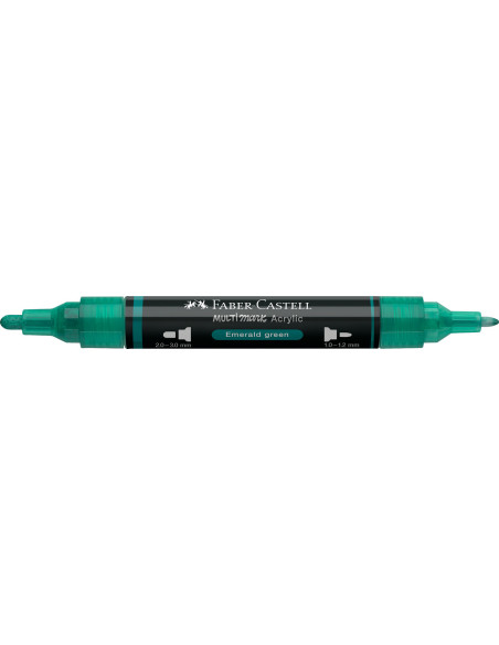 FC185958-5,Marker acrilic multimark cul. 358 verde smarald Faber-castell - Set 5