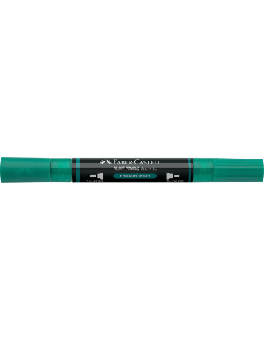 FC185958-5,Marker acrilic multimark cul. 358 verde smarald Faber-castell - Set 5