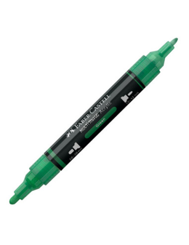 FC185916-5,Marker acrilic multimark cul. 316 verde Faber-castell - Set 5