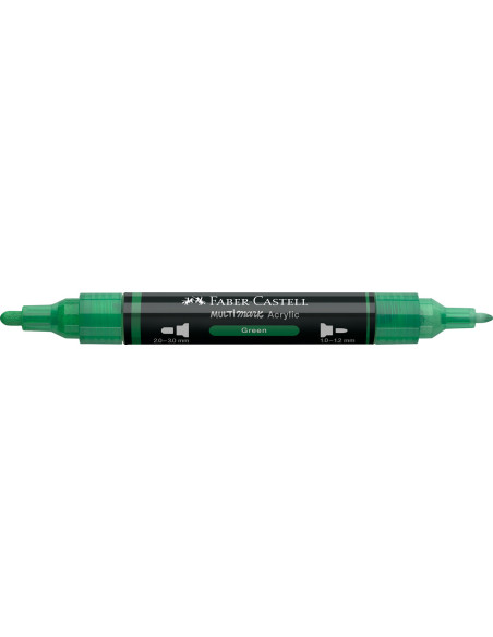 FC185916-5,Marker acrilic multimark cul. 316 verde Faber-castell - Set 5